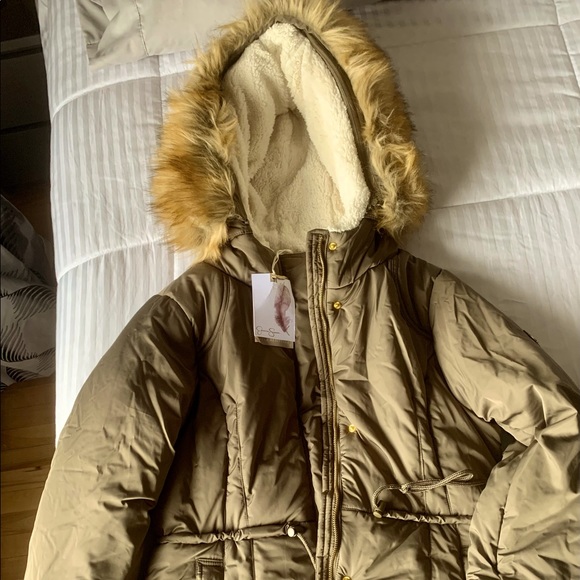 Jessica Simpson winter coat NWT SIZE LARGE - Picture 1 of 5